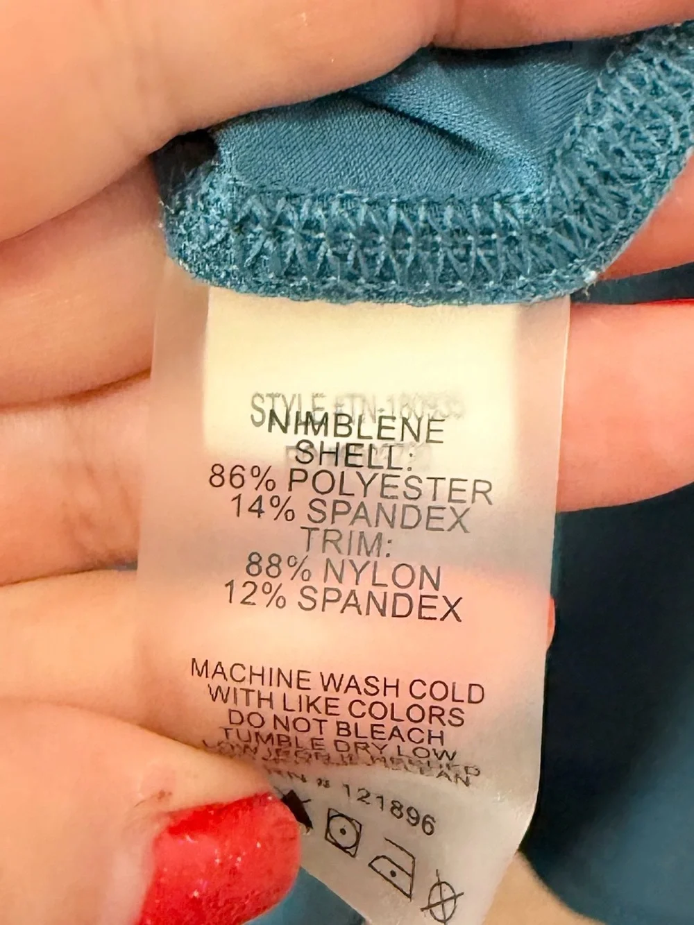 Title Nine Nimblene Lightweight Teal Skirt